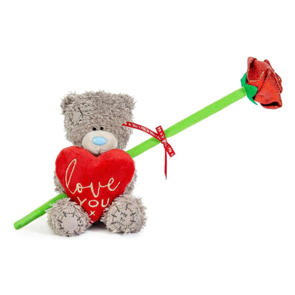4" Love You Heart Me to You Bear & Rose Gift Set Extra Image 2